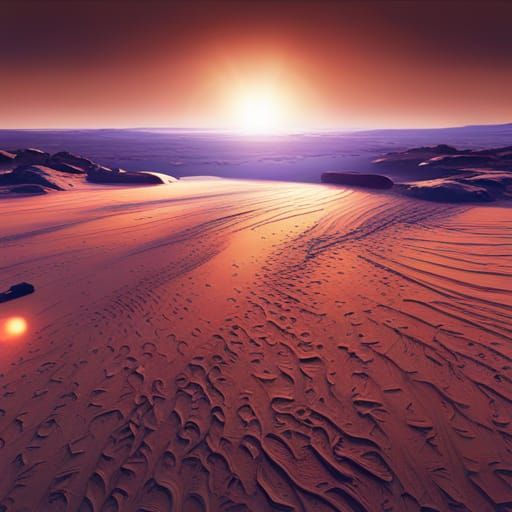 Martian Mirrors: Melting Sand in Hyperrealism