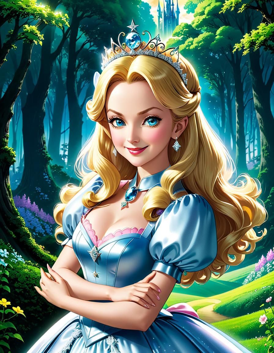 Glinda the Good Witch Anime Character Poster