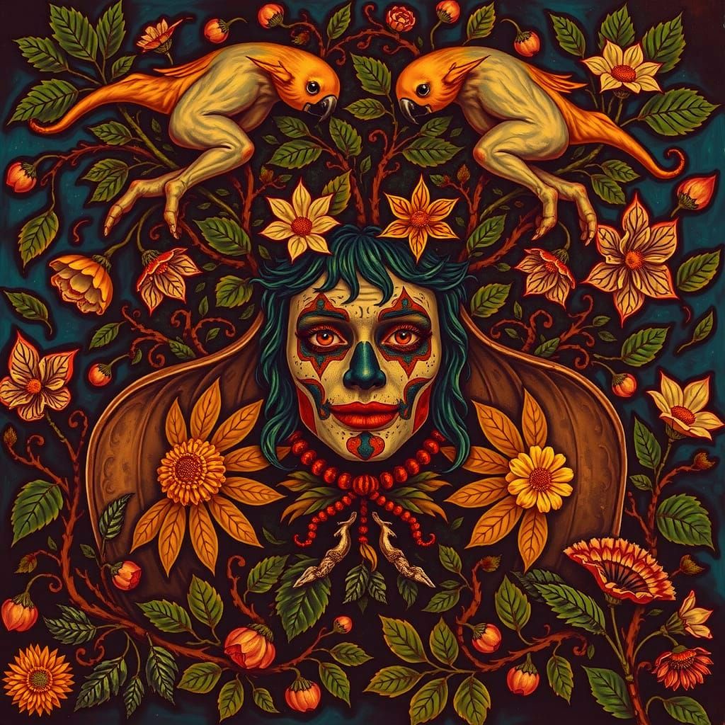 Chimaera of Figures and Symbols in Photorealistic Style