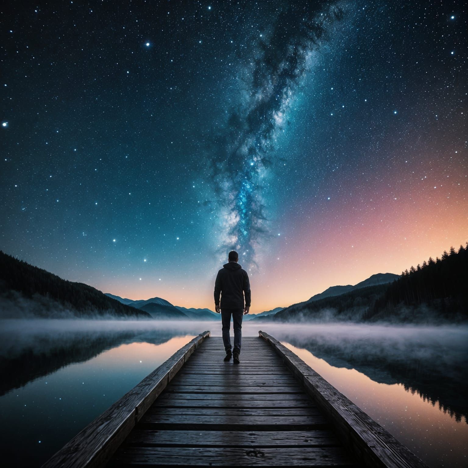 Abstract Dreamscape Realized by AI