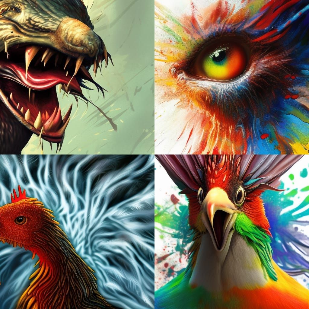 Hyperrealistic Gobble in Splash Art Style