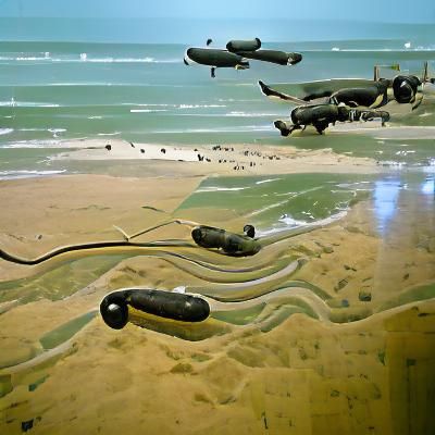 Electric eel storming beaches of normandy