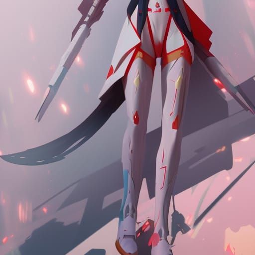 Zerotwo Darling in the Franxx Art in Unreal Engine