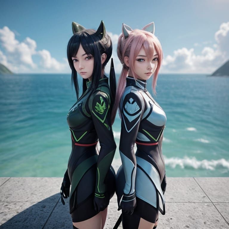 Two Peas in a Pod: Sharp Focus, Anime Art