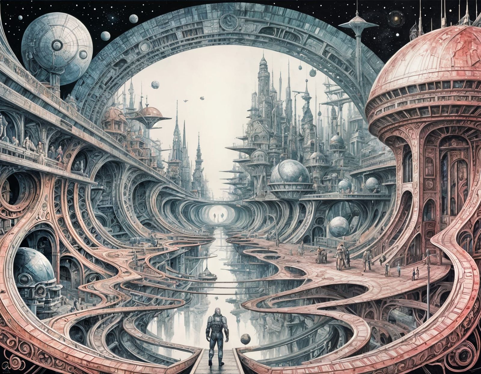 Marvel Comics Superhero in Pink Laces, Dynamic Scene