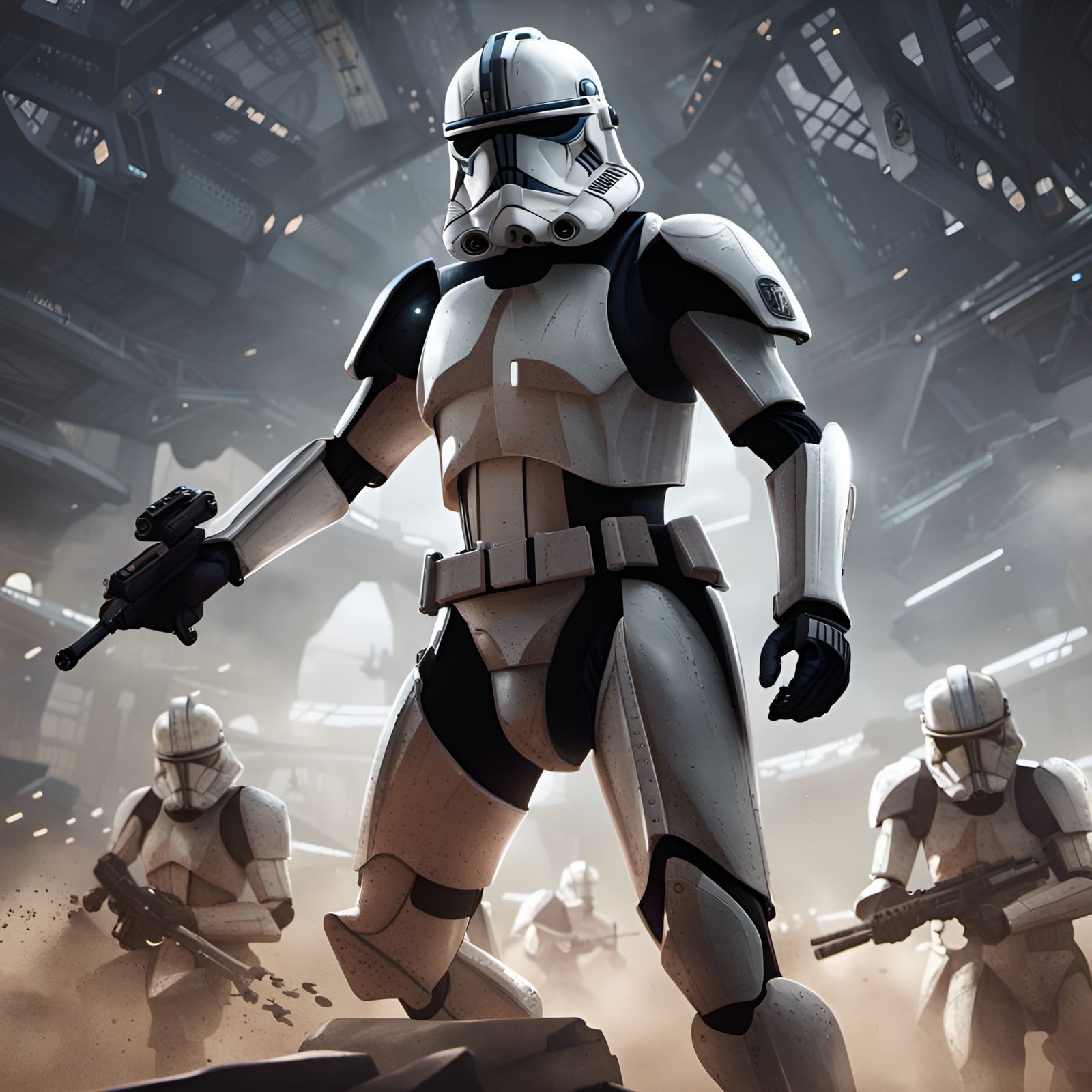 Detailed 501st Clone Trooper Concept Art