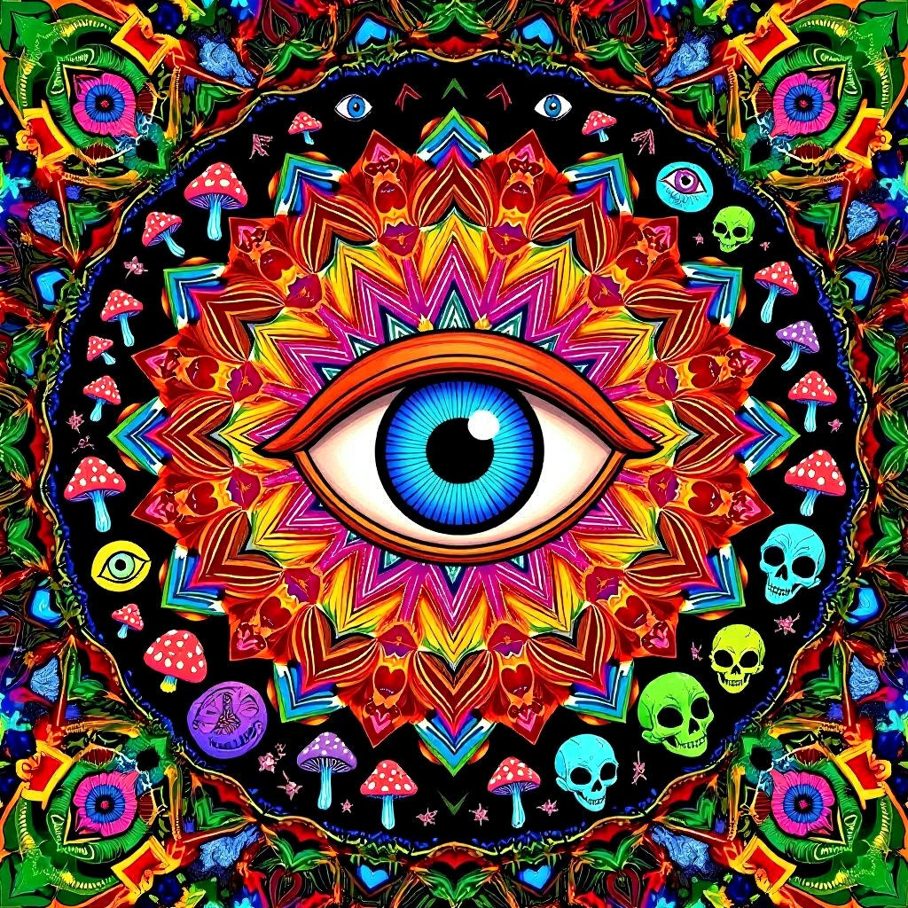 Trippy Tapestry: Sacred Geometry in High Resolution