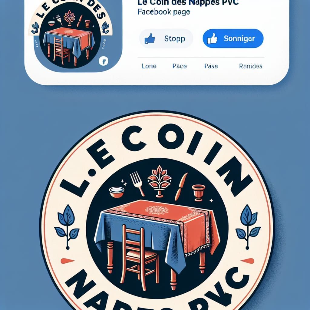 PVC Tablecloths Facebook Page Logo Design