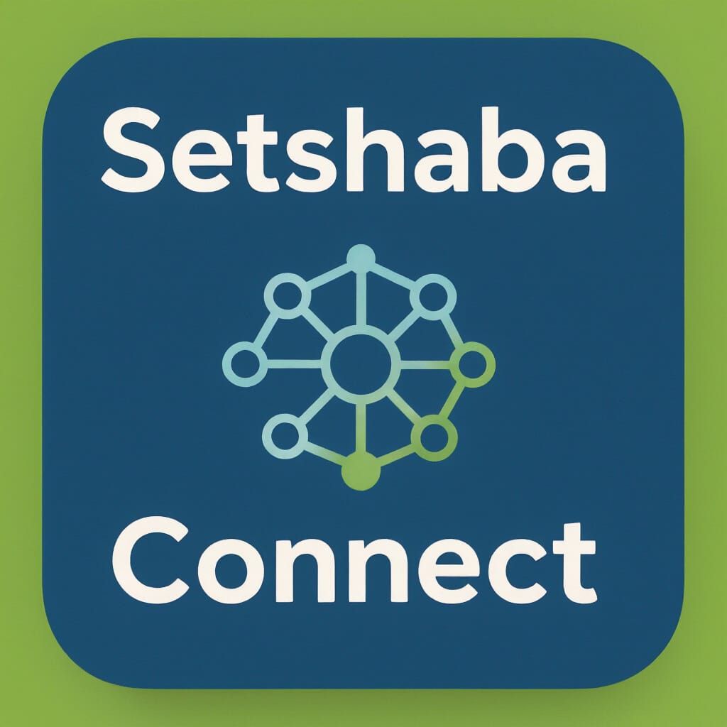 Minimalist App Icon for Setshaba Connect