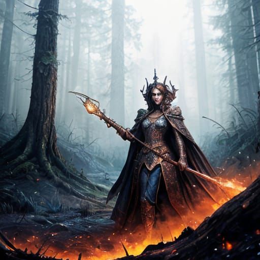 Fantastical Matte Painting with Intricate Details