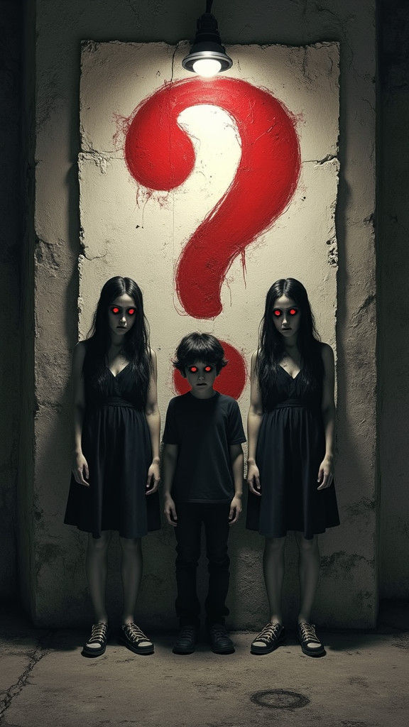 Eerie Poster of Teenagers in Gustave Doré Style