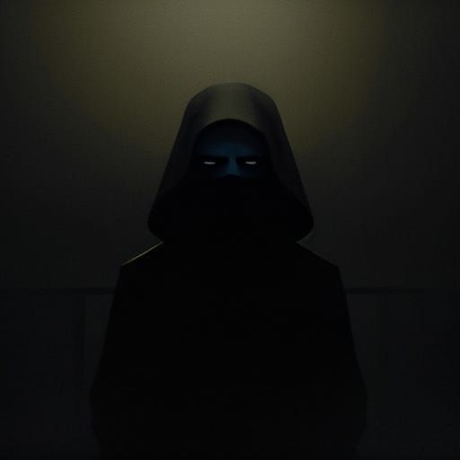 Moody Cinematic Film Still of Solitary Person