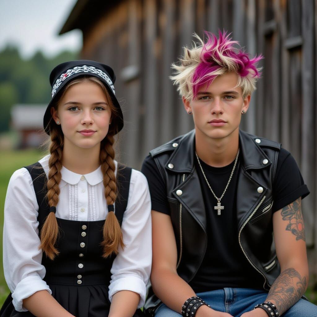 Amish Teenager and Punk Rocker as Unlikely Friends