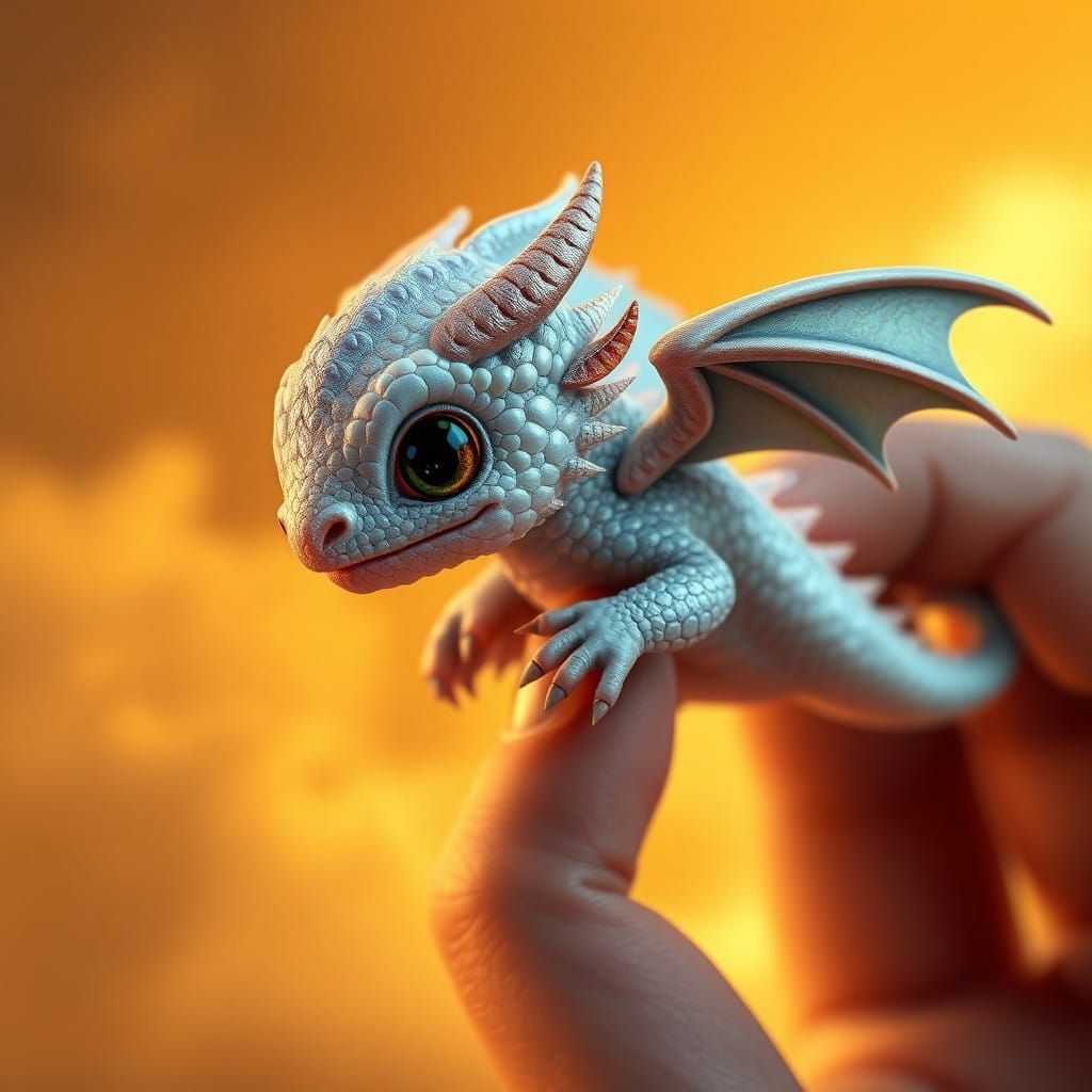Whimsical Fantasy Dragon Portrait in Dreamy Unreal Engine 5 ...