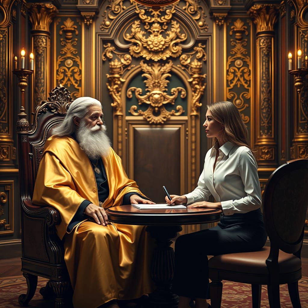 Refined God Interviews Ambitious 2025 Candidate in Lavish Th...