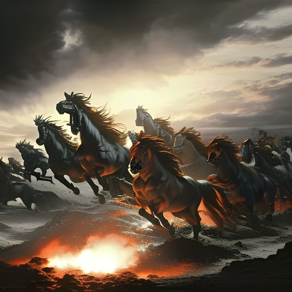 On the Eve of the Apocalypse, the Four Horsemen Betray Their Steeds