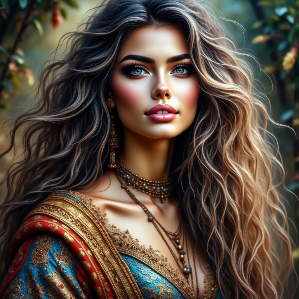<lora:Beautiful women:1.0> Hyperrealistic portrait of a beau...