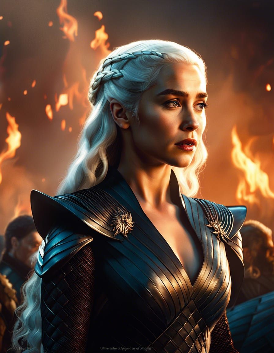 Elegant Digital Painting of Fantasy Queen