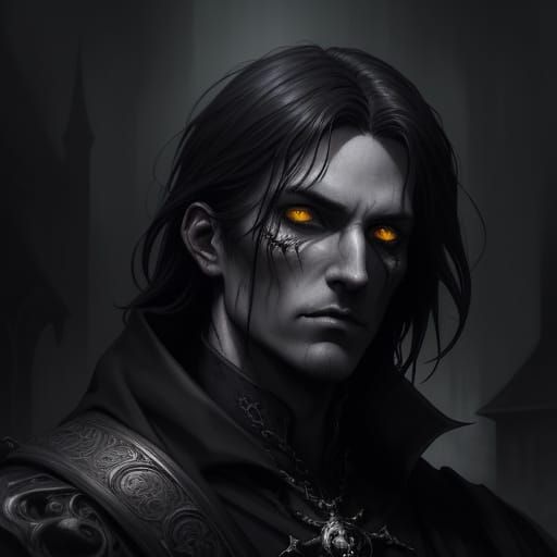 Gothic Death Lord with Hyper-Detailed Textures