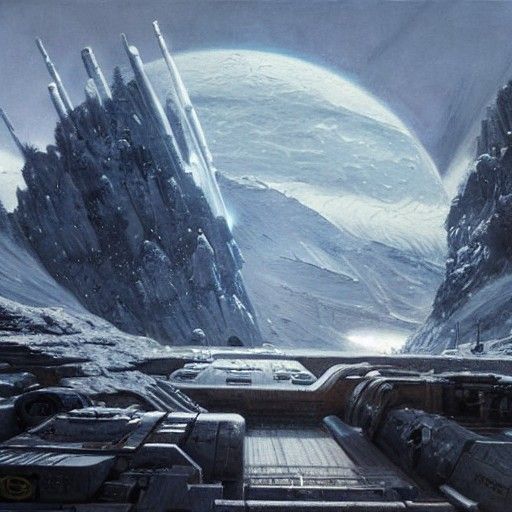 Starkiller Base as Oil Painting
