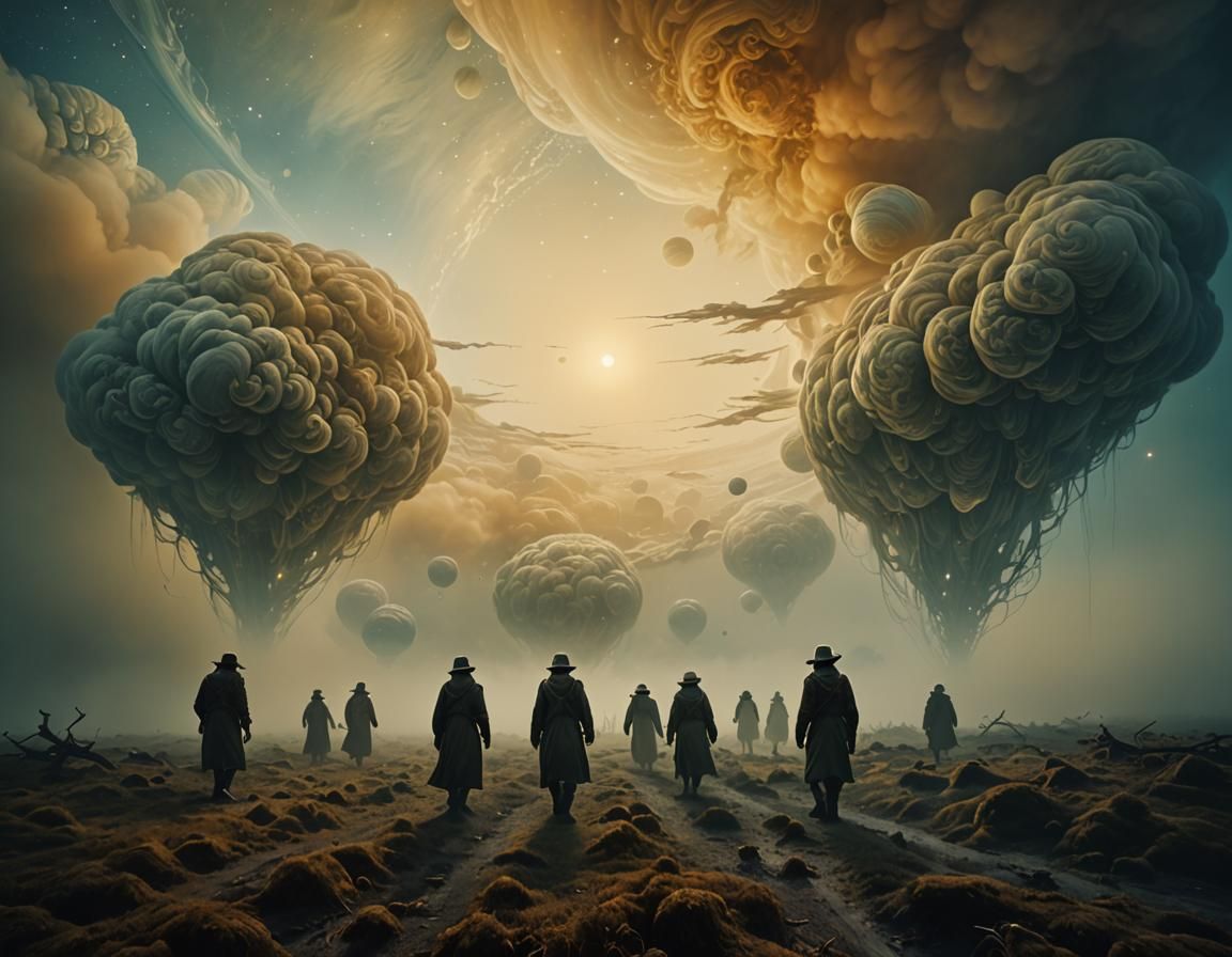 Jupiter Colonists in Surreal, Ethereal Style