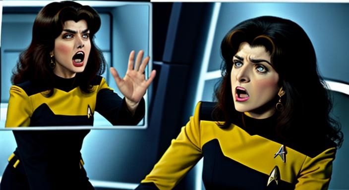Deanna Troi Screaming: A Screamo Style Counseling Scene