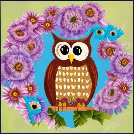 Owl Wreath