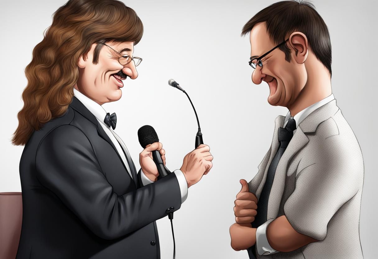 Simple Caricature Generated by AI