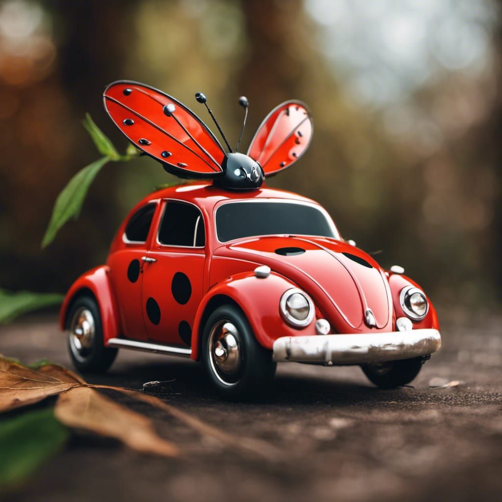 Ladybug VW Beetle Ready for Takeoff