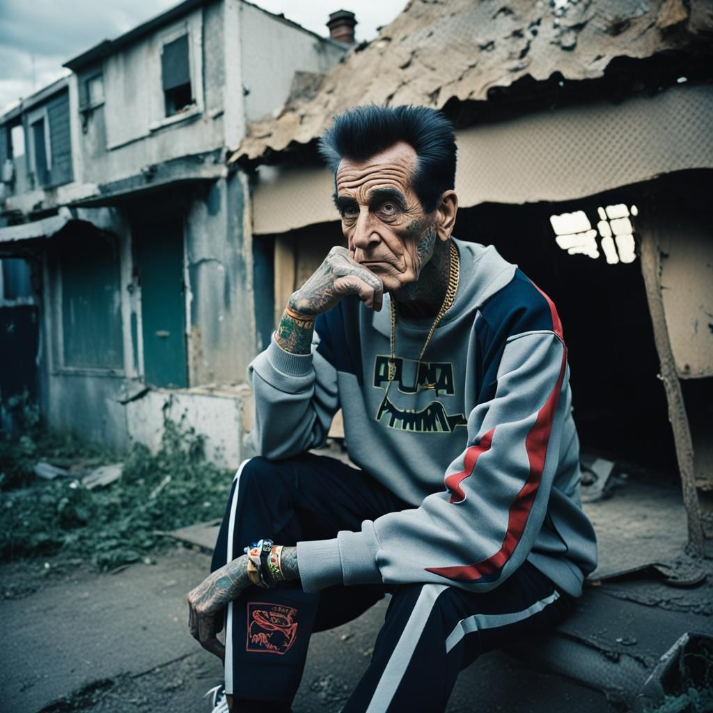 Herman Munster's Street Style: A Cinematic Portrait