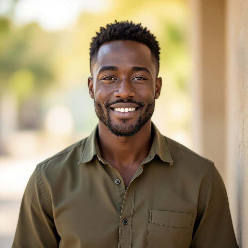 Hyperrealistic Portrait of a Confident Nigerian Man