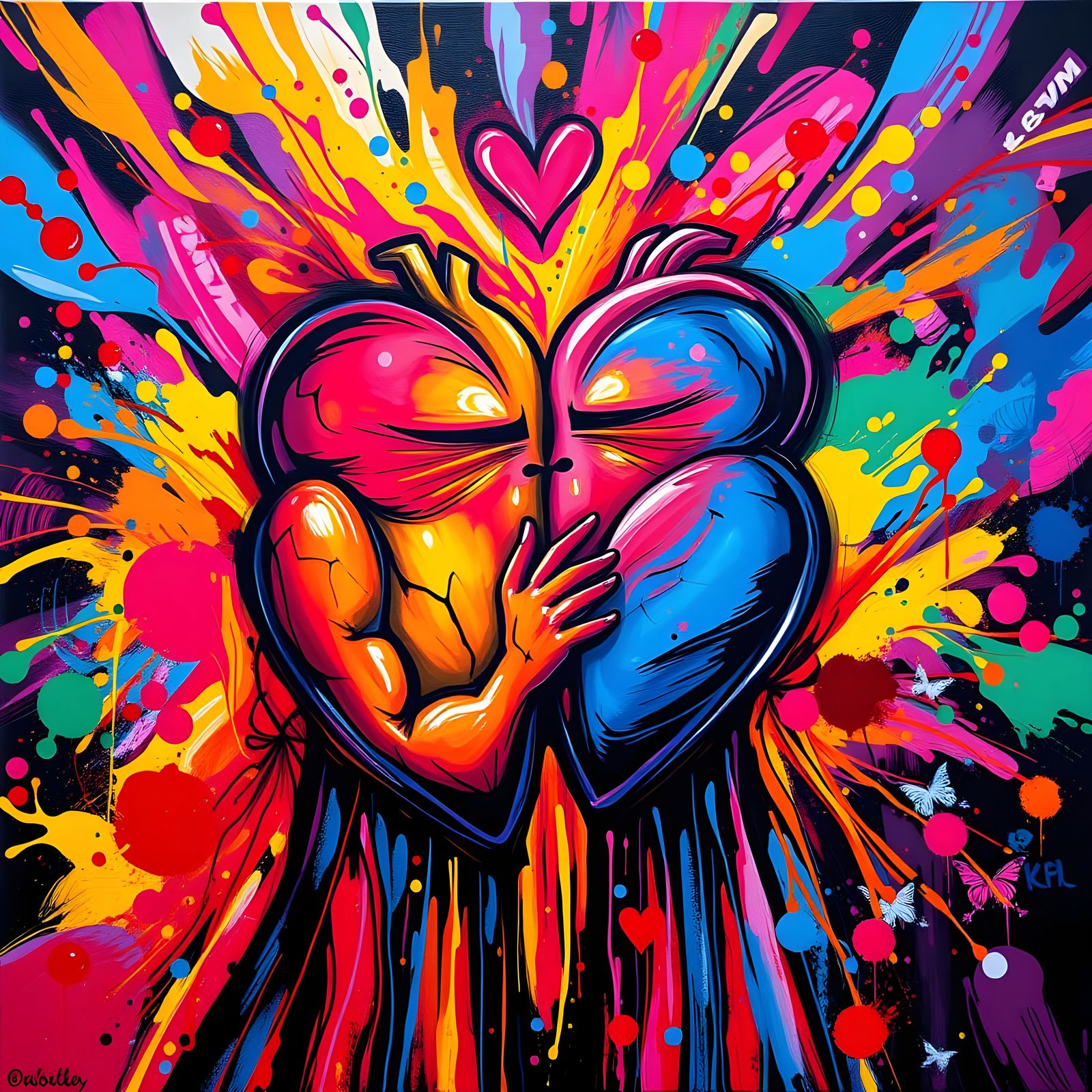 Two Lovers in Cosmic Union