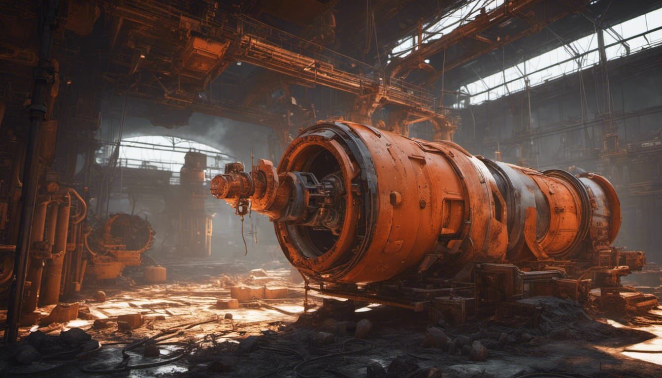 Abandoned Industrial Machinery in Unreal Engine 5
