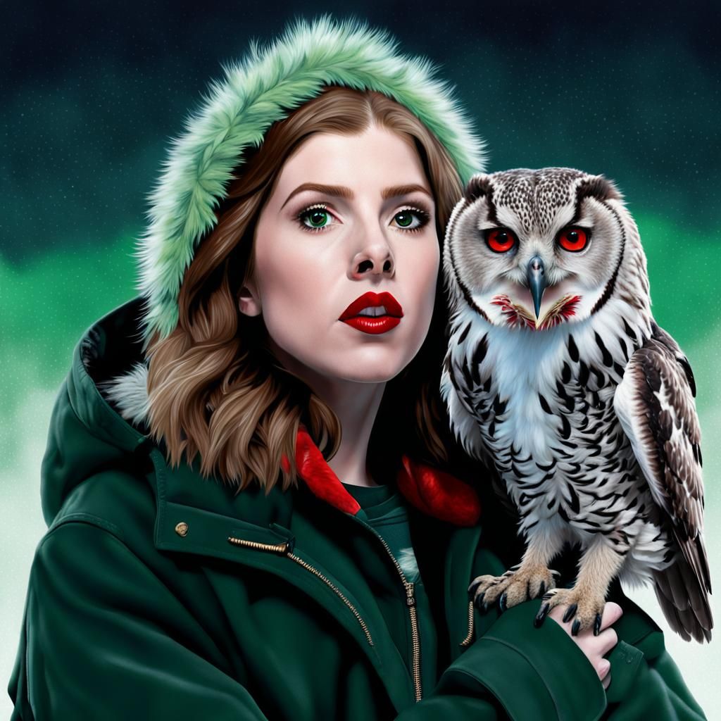 Anna Kendrick as Slytherin Student with Owl