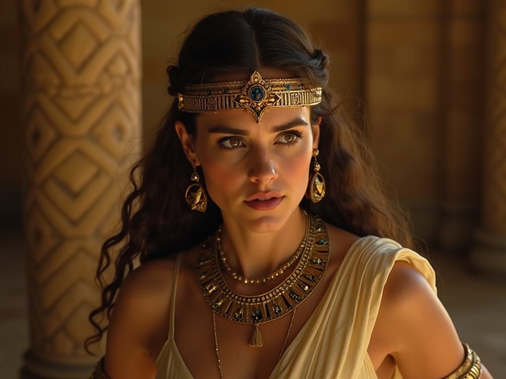 Emma Watson as Cleopatra: Cinematic Film Still