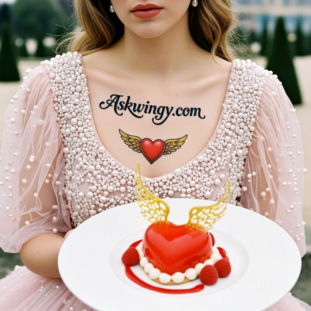 Woman in Pink Gown at Versailles Gardens