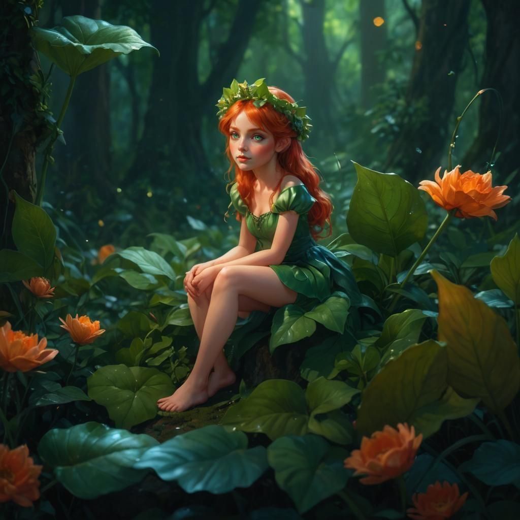 Enchanting Fairy Tale Portrait in Vibrant Colors