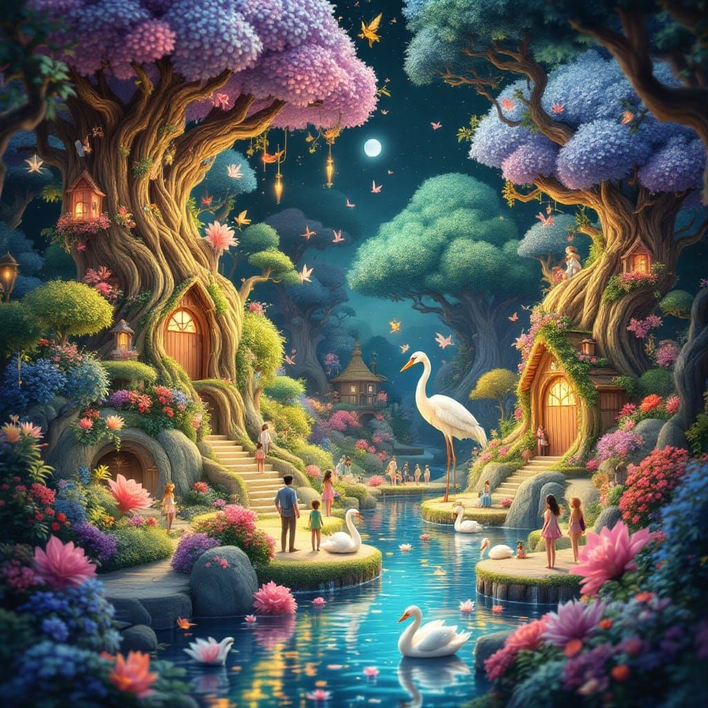 Miniature People in a Colossal Wonderland