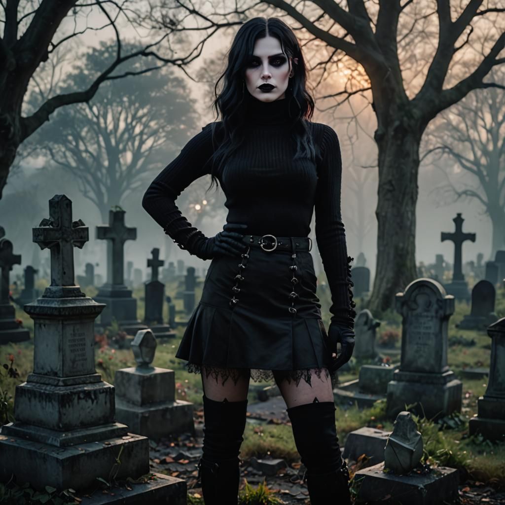 Gothic Vampire Portrait in Dark Fantasy Style