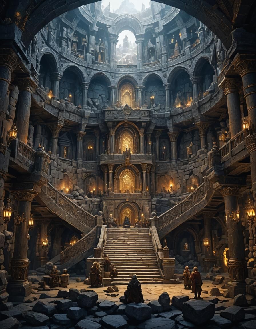 Dwarven Elders Meeting in Stone Hall