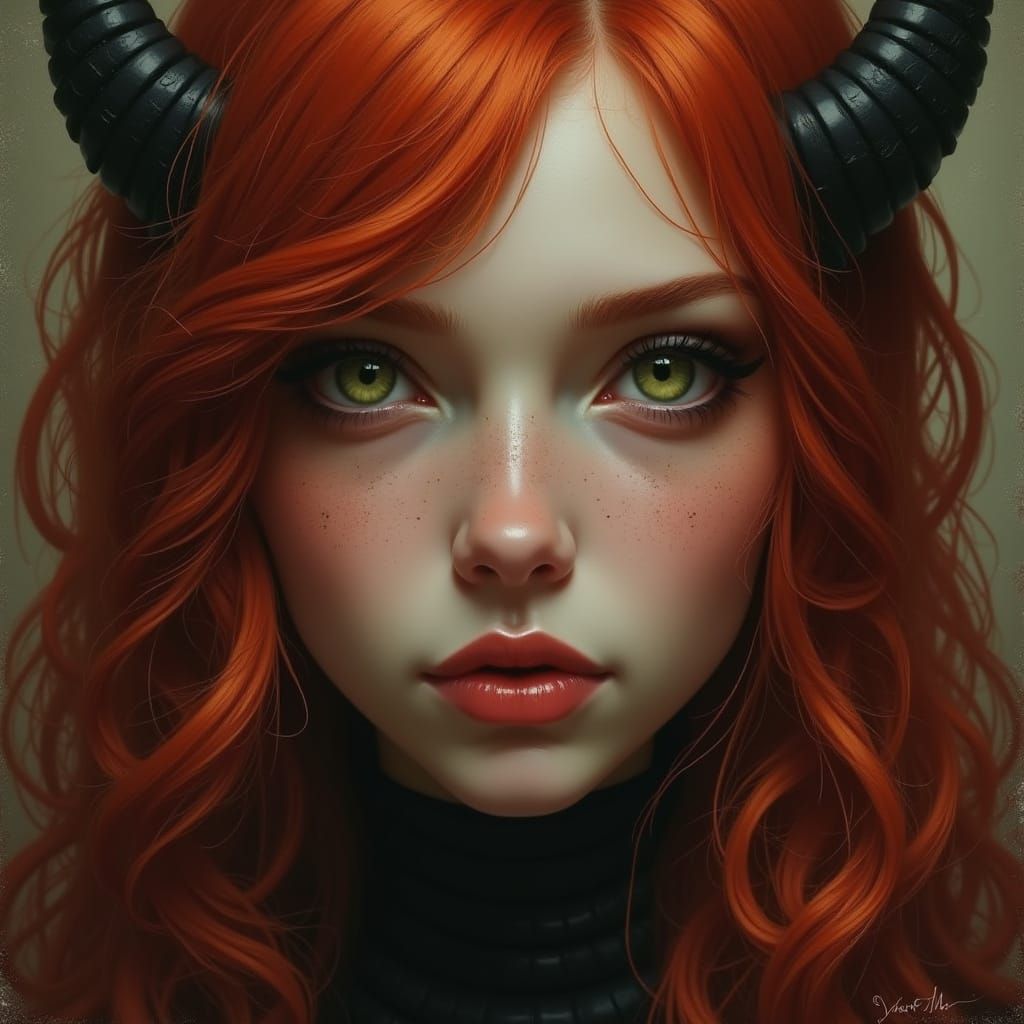 Hyperrealistic Witch Portrait with Intricate Details