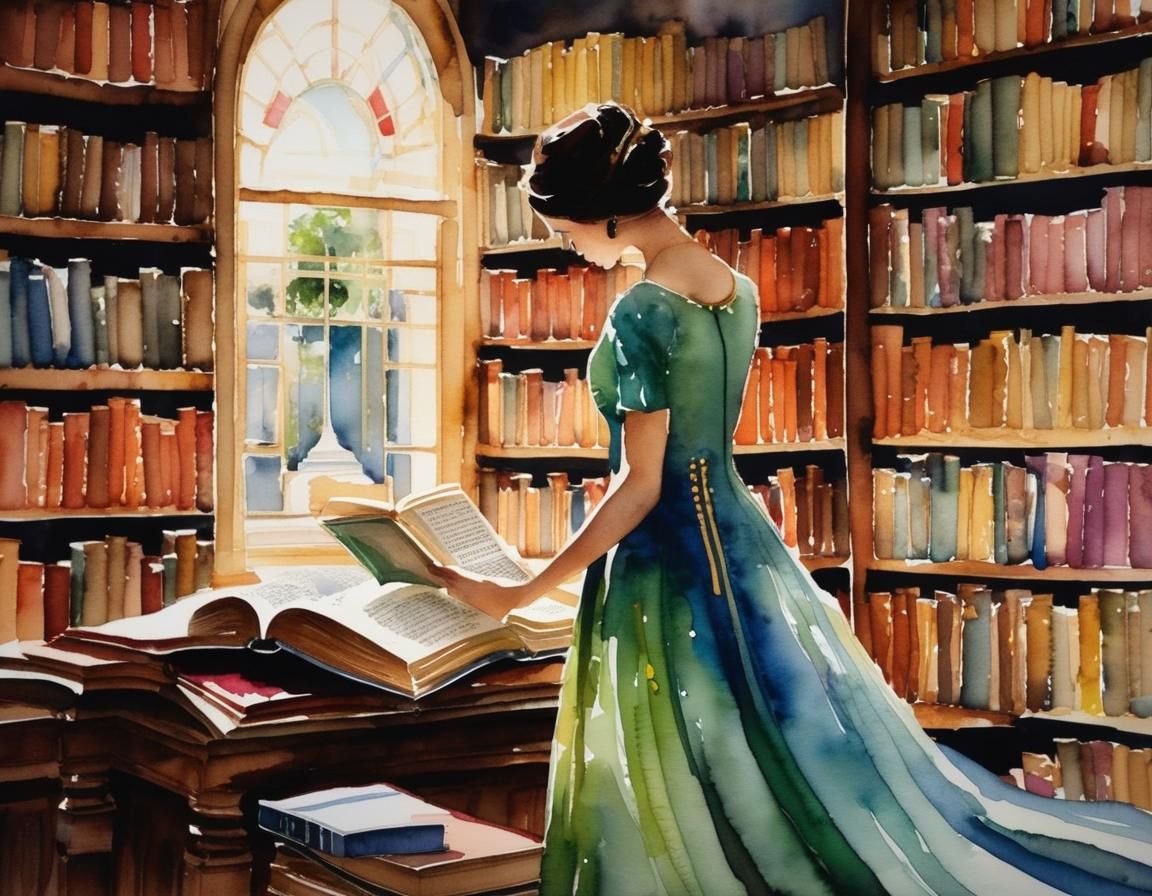 Watercolor Masterpiece: A Culture's Valued Books