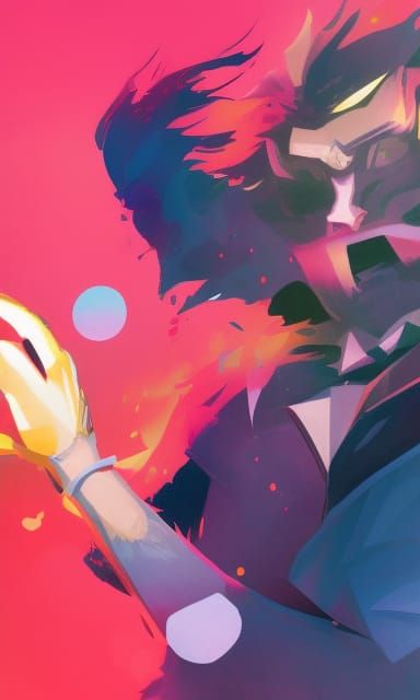 Wolfman Guitarist: A Digital Illustration Masterpiece