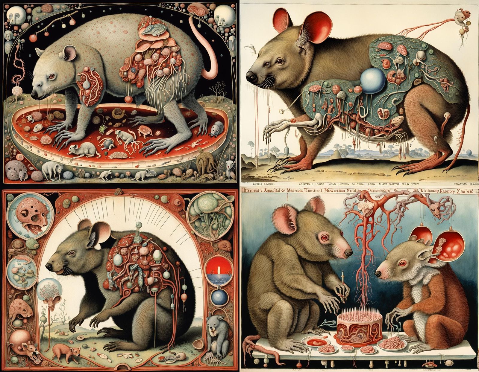 Surreal Australian Homunculus in Vivisection Scene