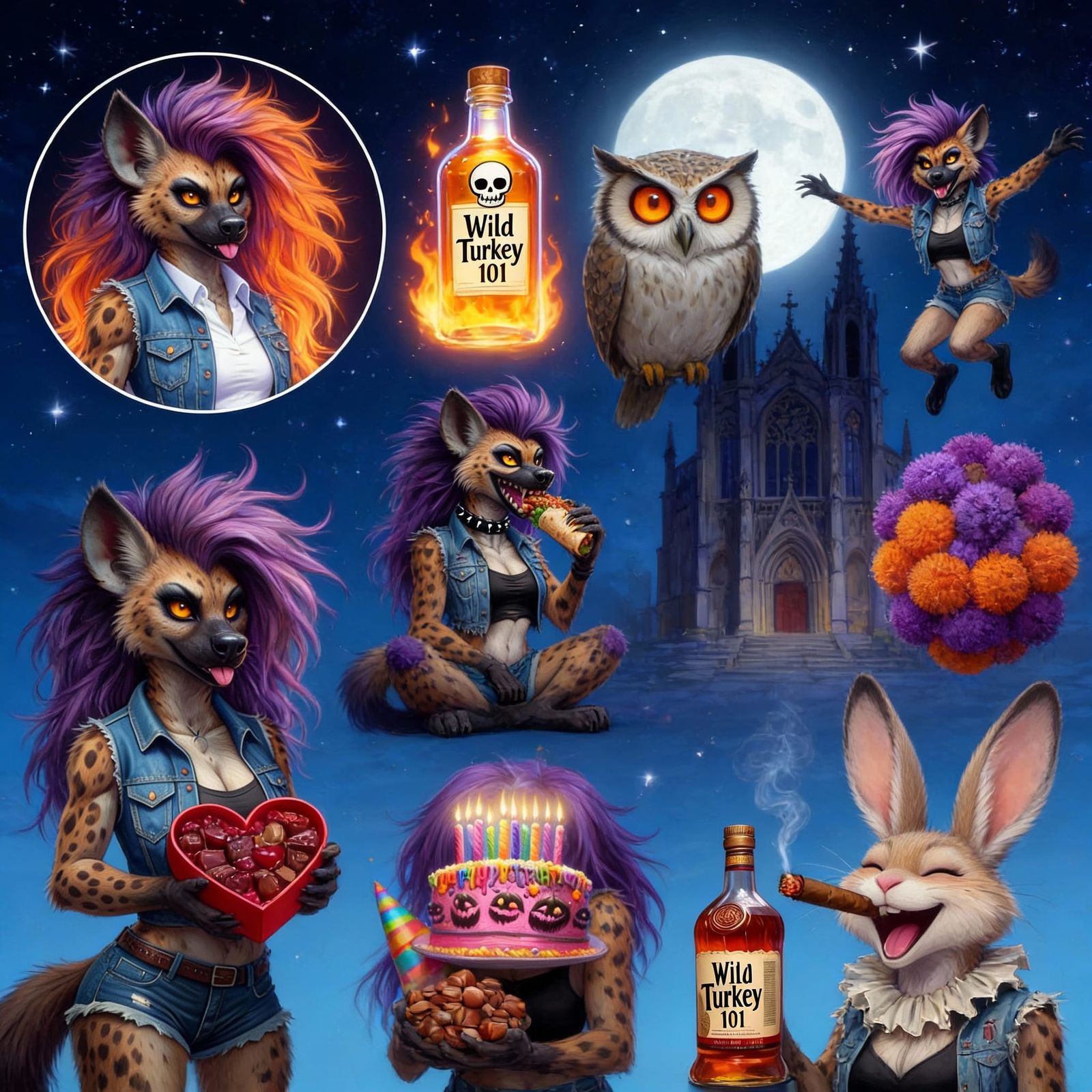 AI Art Collage: Best of 2025 Creations