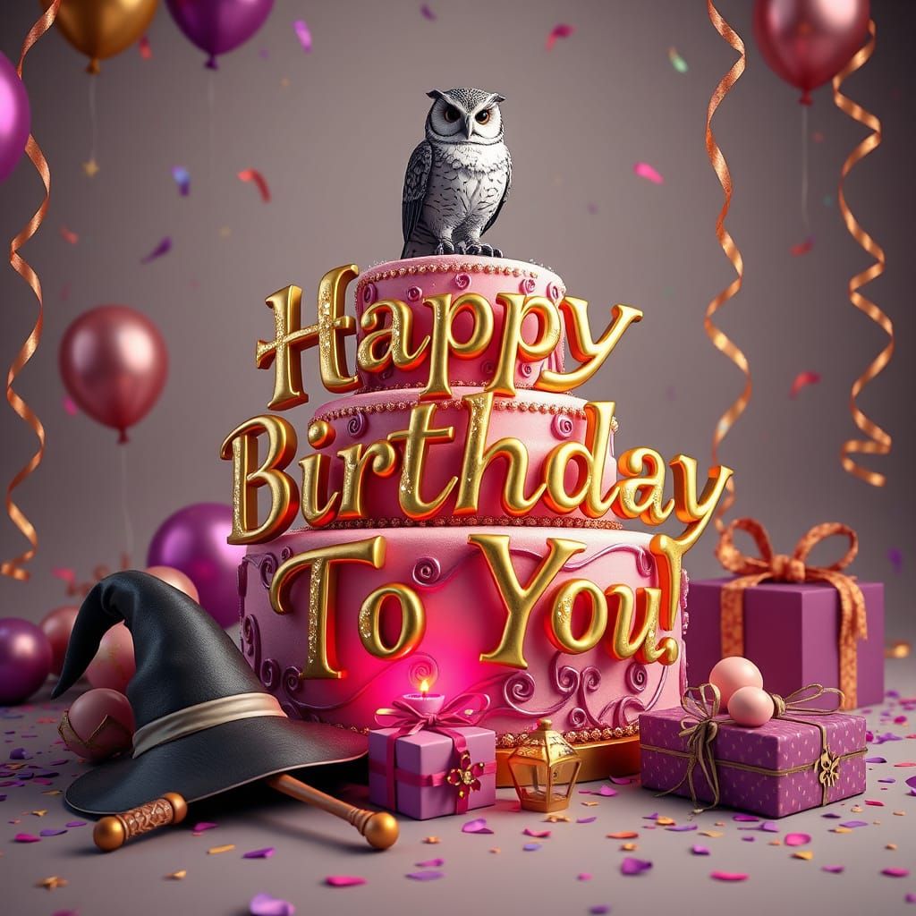 Harry Potter-themed birthday cake #2