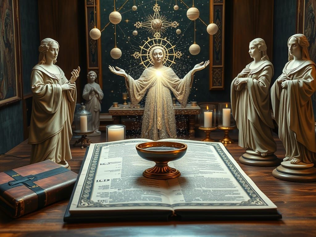 Orthodox Masterpiece in Folk Art Style