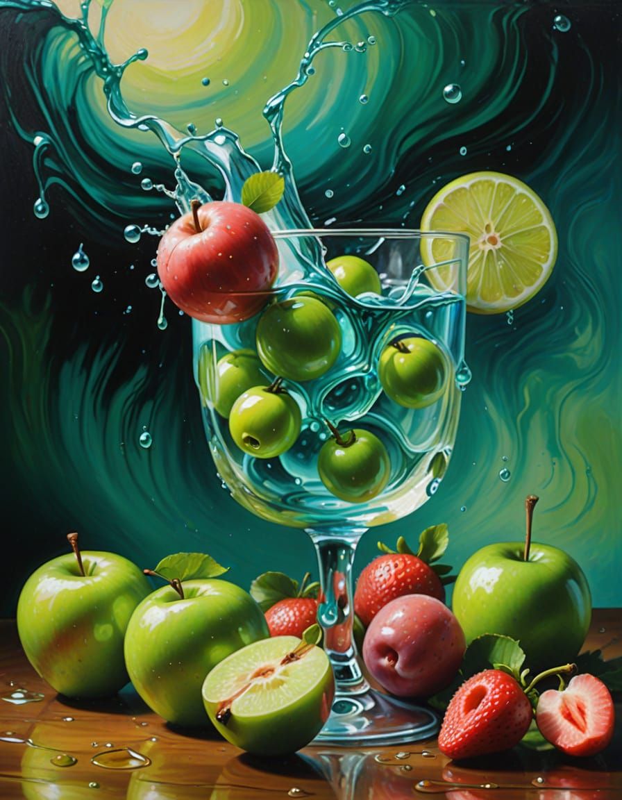 Turquiose drink glass