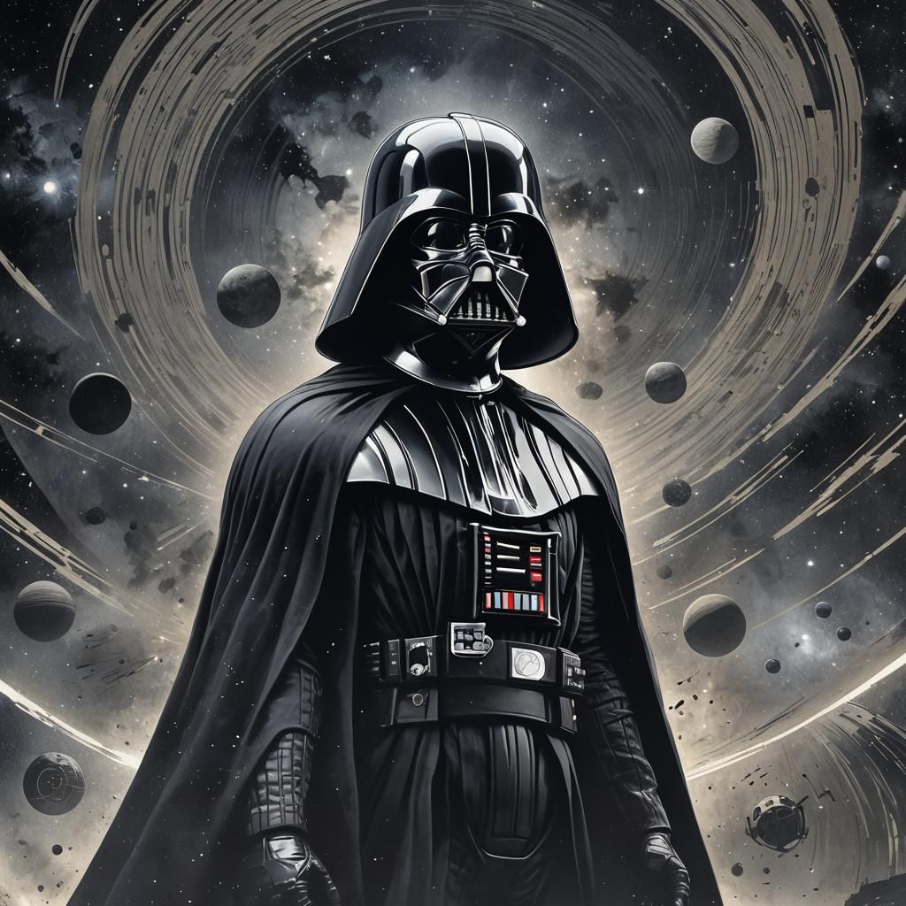 Darth Vader looms ominously