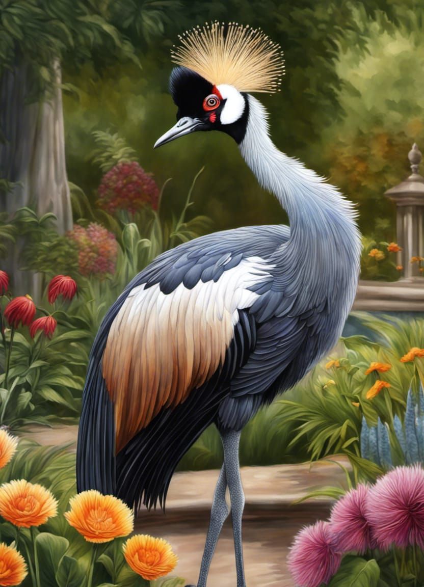 Grey Crowned Crane